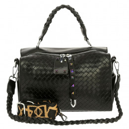 Женская кожаная сумка 20205 BLACK